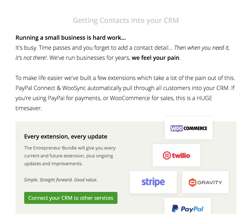 importer des contacts dans Jetpack CRM