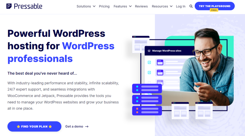 pressable – verwaltetes WordPress-Hosting