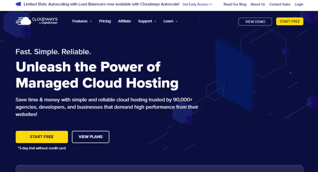 cloudways: hosting WordPress gestito