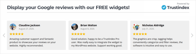 Google 评论小工具 Widgets for Google Reviews