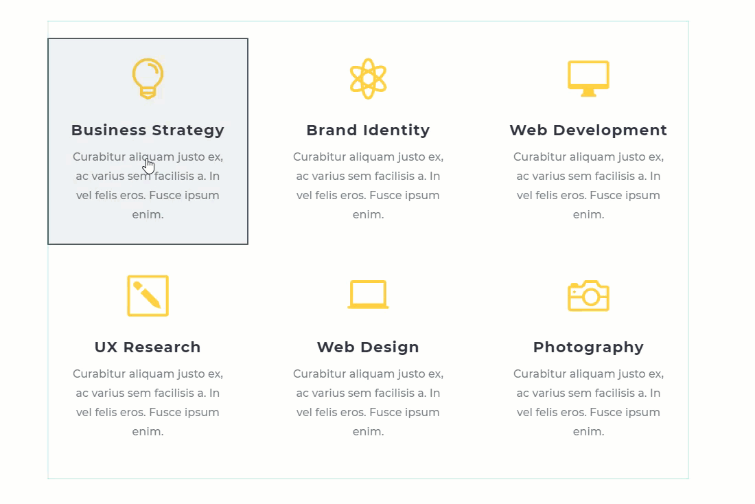 rozszerzający się efekt najechania