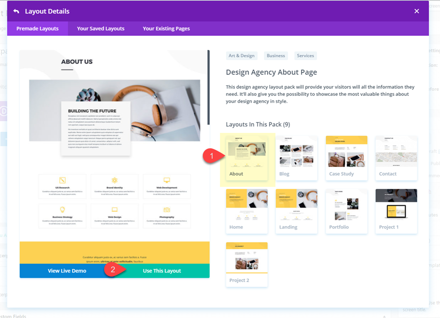 rozszerzający się efekt najechania