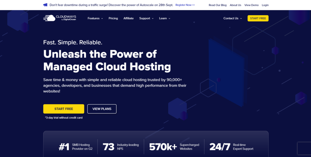 ผู้ให้บริการโฮสติ้ง Cloudways