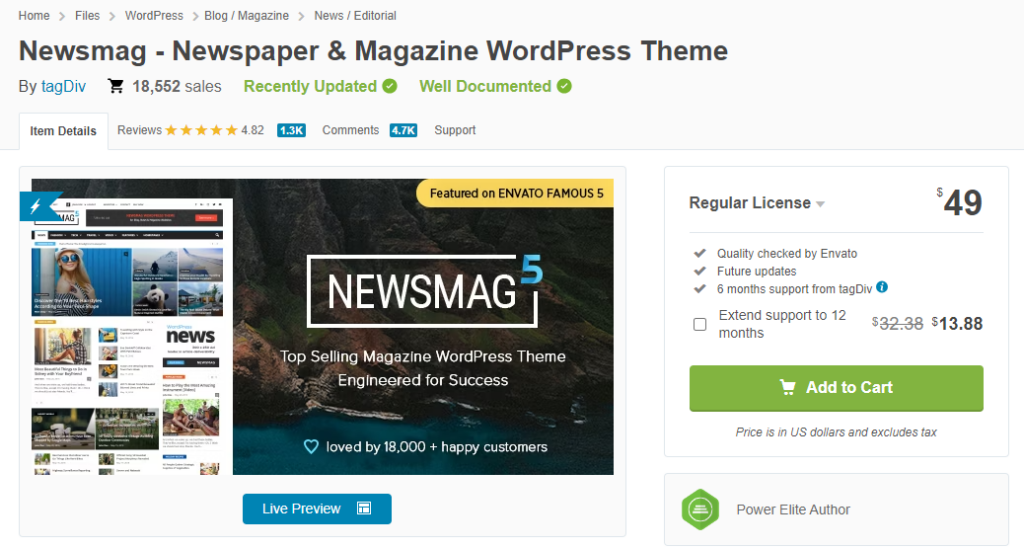 Tema WordPress da revista Newsmag