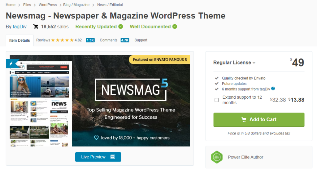 Newsmag WordPress 테마