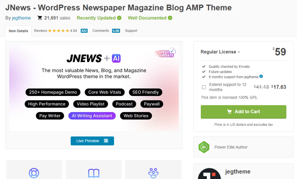 JNews WordPress тема