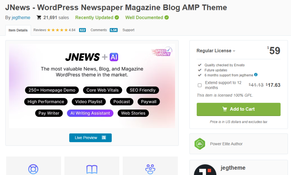 JNews WordPress 主题