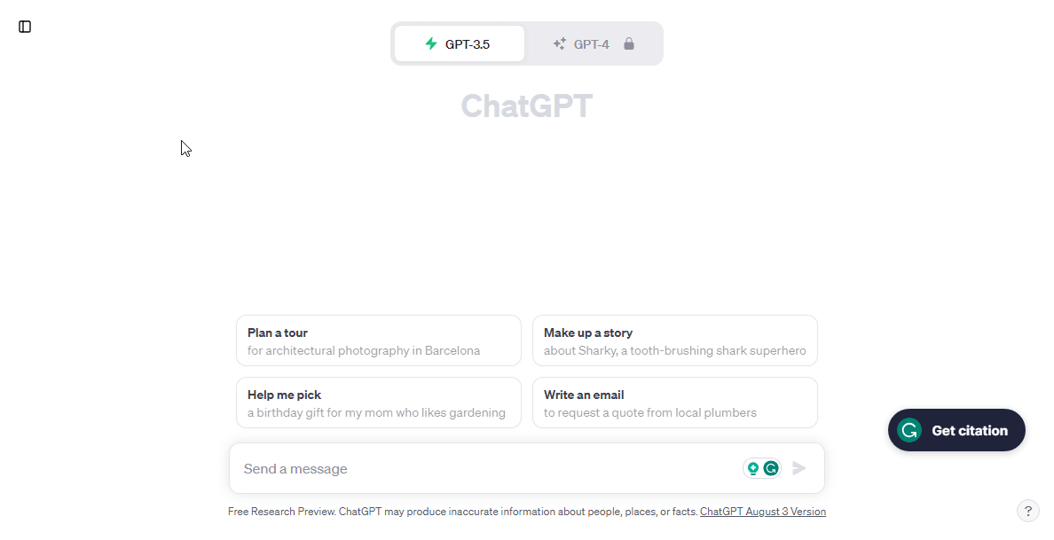 مثال للمحادثة مع chatgpt