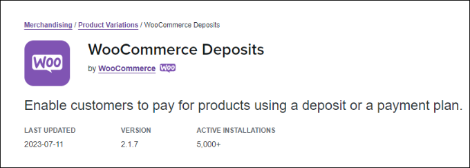 WooCommerce 存款 WooCommerce deposits