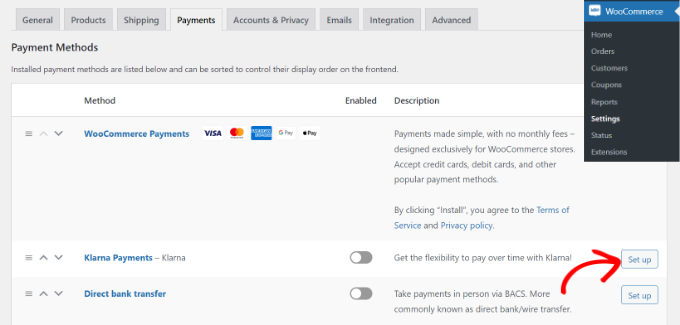 在 WooCommerce 中設定 Klarna 付款 Set up Klarna payments in WooCommerce