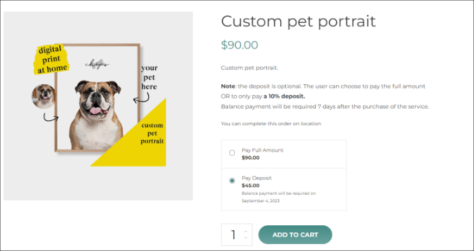 woocommerce 的 YITH 存款 YITH deposit for woocommerce