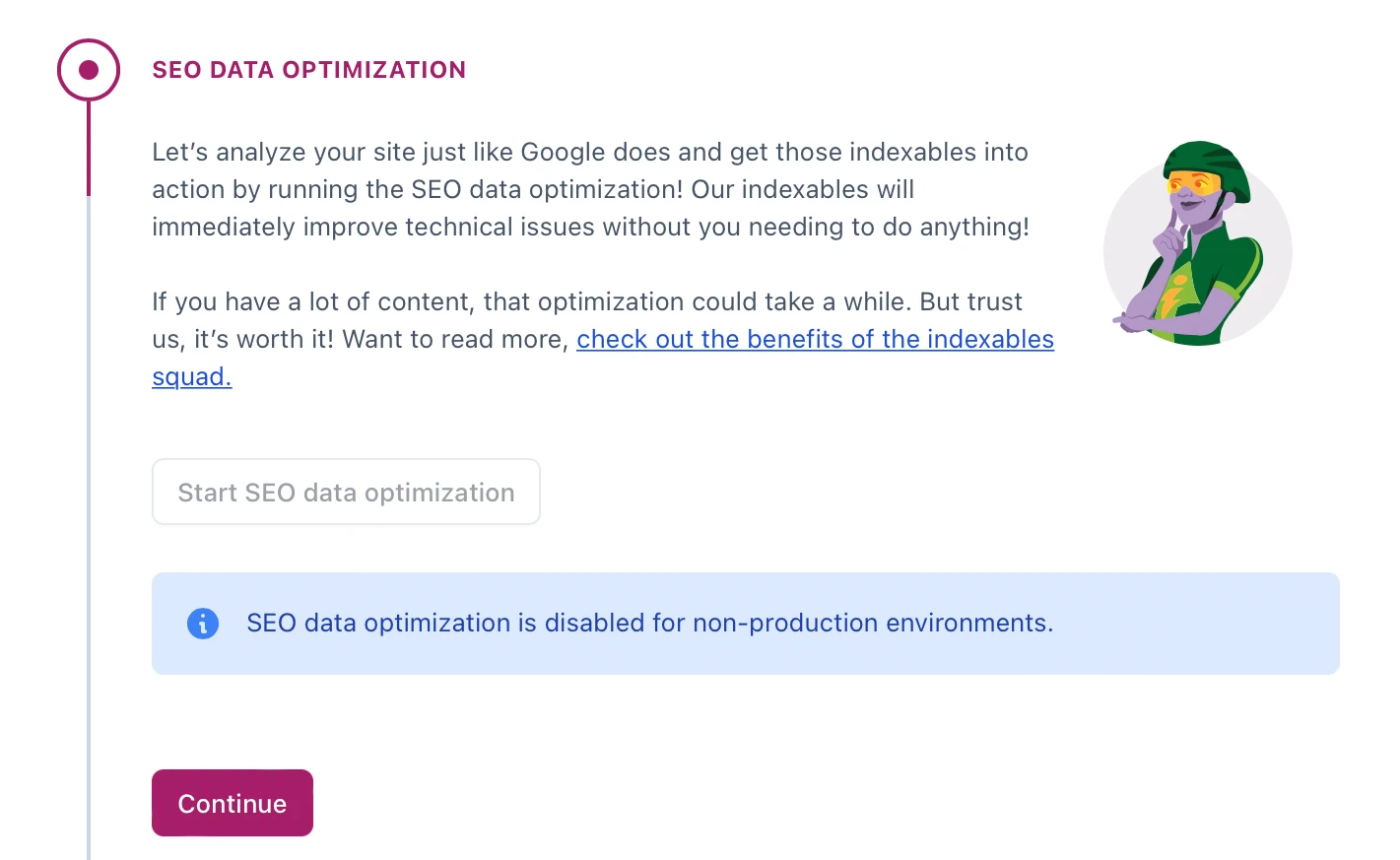 Konfigurasikan Pengoptimalan Data SEO Yoast.