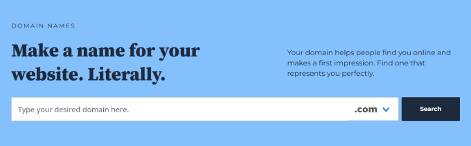 Bluehost-Domainsuche Bluehost domain search