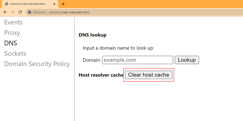 chrome://net-internals/#dns - Chrome 3 で DNS キャッシュをフラッシュする Clear host cache in chrome