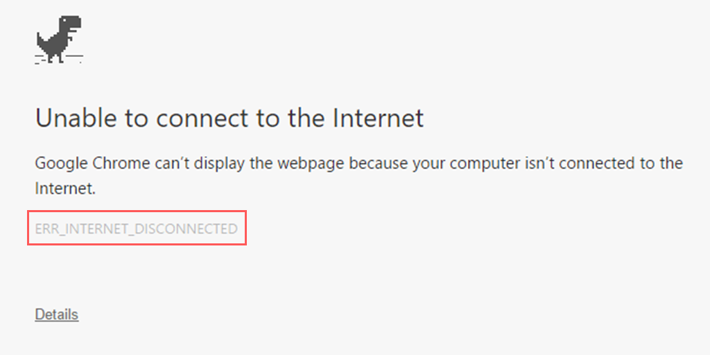Bagaimana Cara Memperbaiki Kesalahan ERR_INTERNET_DISCONNECTED? (9 Metode) 3 Err_internet_disconnected chrome