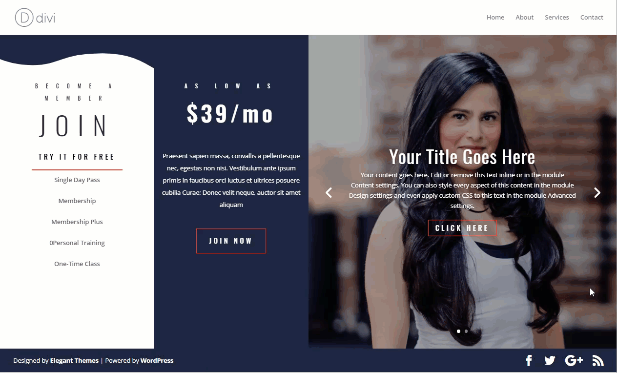 Seitenlayouts im Vollbildmodus