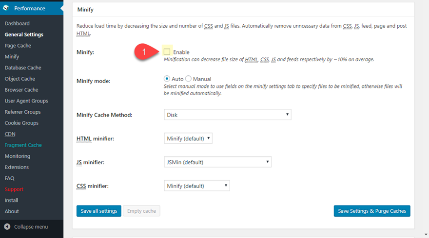 javascript minfy html css