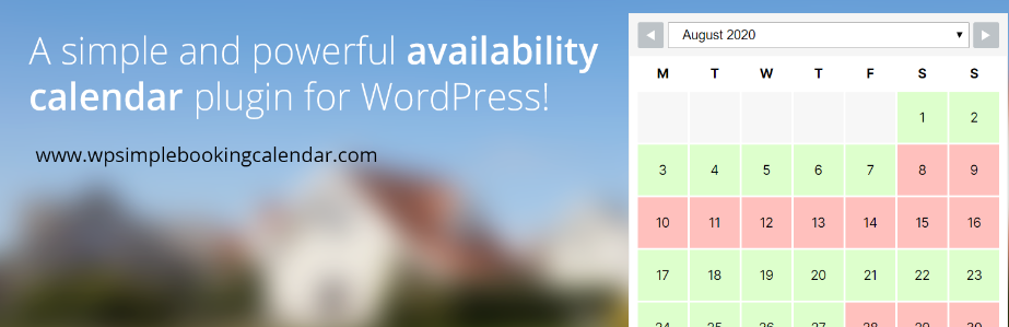 Простой календарь бронирования WP
