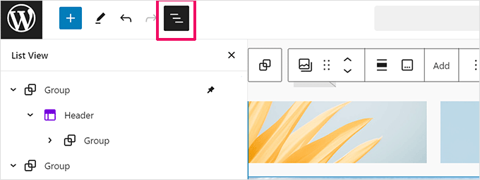 WordPress 编辑器中的列表视图 List view in WordPress editor