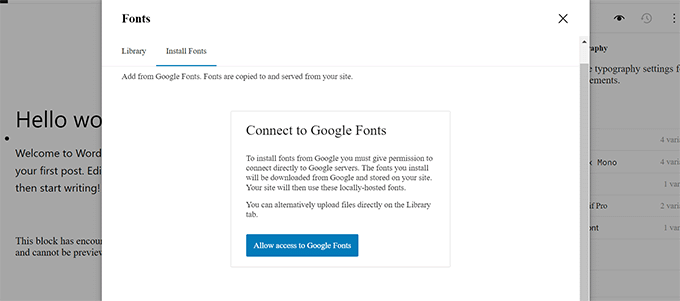 安装谷歌字体 Install Google fonts