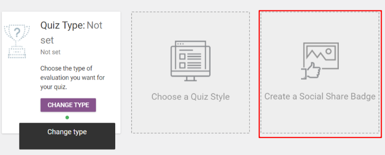 شارة المشاركة الاجتماعية المزدهرة - IsItWP - كاشف مجاني لموضوعات WordPress thrive quiz social share badge