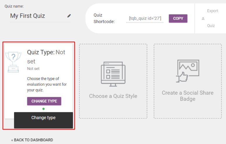 rise-quiz-builder-change-type - IsItWP - كاشف مجاني لموضوعات WordPress thrive quiz builder change type