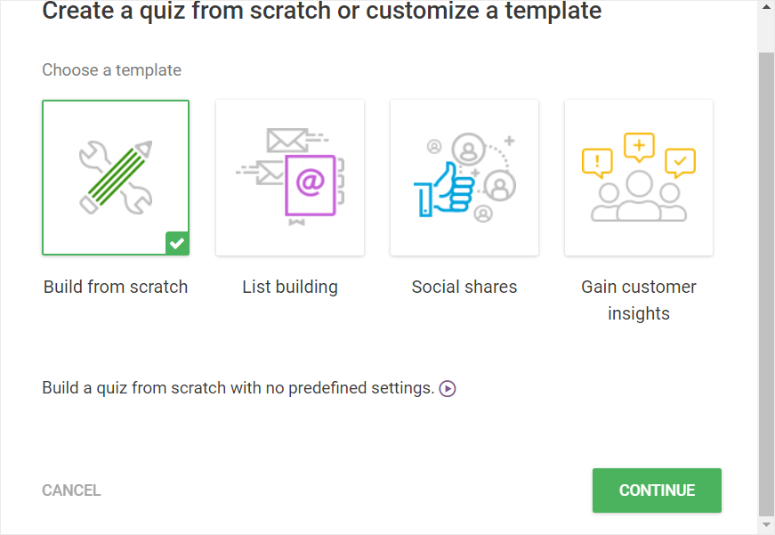 تزدهر-quiz-builder-select-quiz-type - IsItWP - كاشف موضوعات WordPress المجاني thrive quiz builder select quiz type