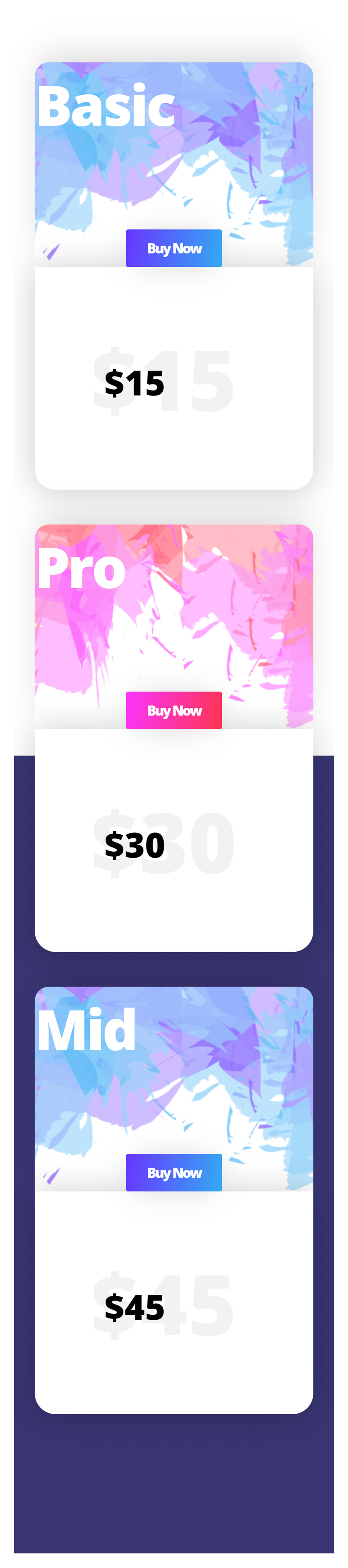 eine Preistabelle gestalten