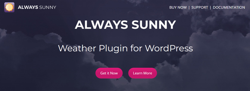 Плагин всегда-солнечно-погоды для WordPress