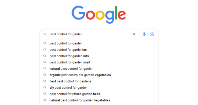 Completare automată Google Google autocomplete