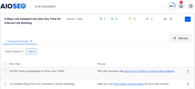 Sugestie de link Link suggestion