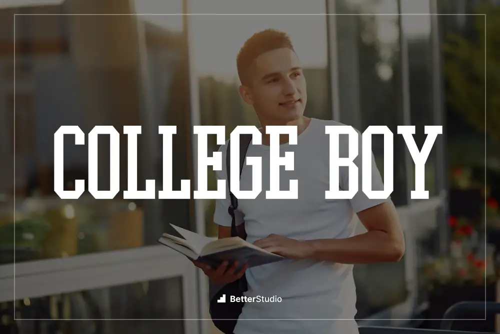 College-Junge -