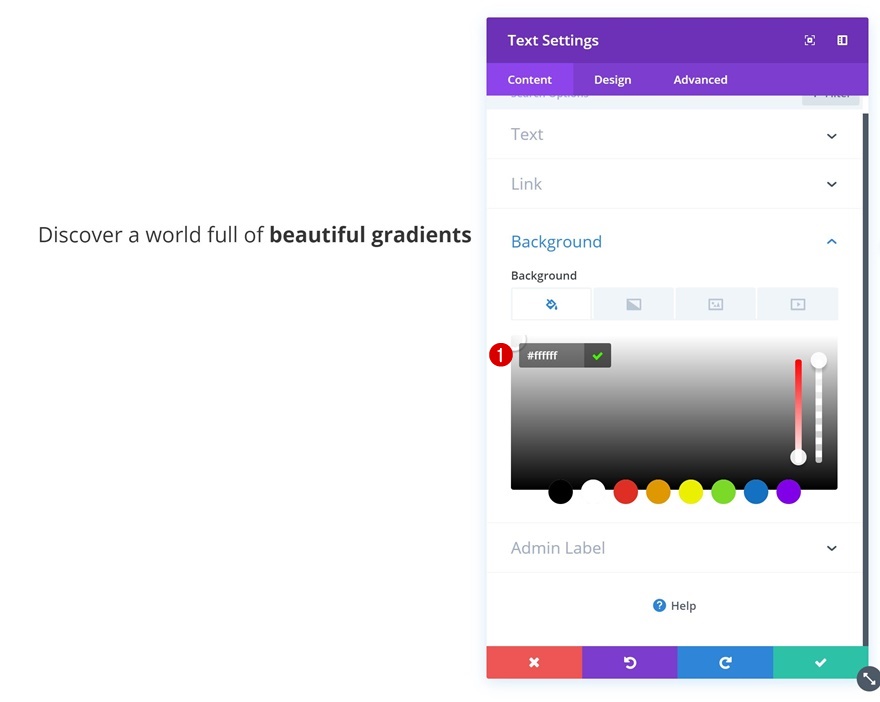 цвет градиента текста