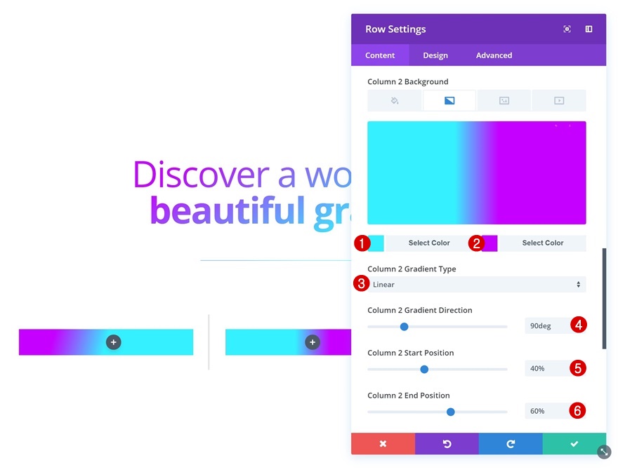 цвет градиента текста
