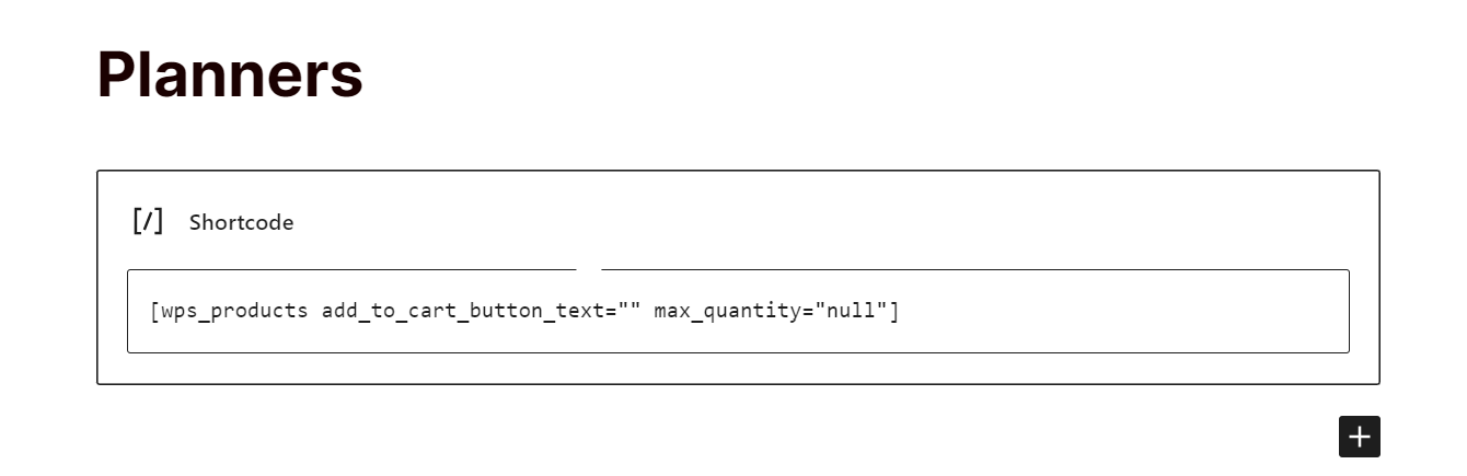 Shortcode de mise en page ShopWP