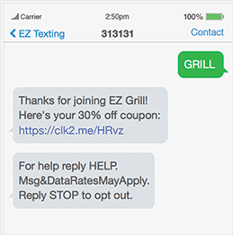 Exemplu de marketing prin SMS