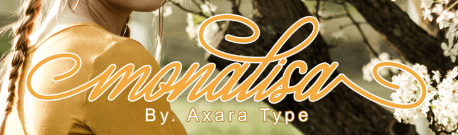 Un ejemplo de la fuente Monalisa.