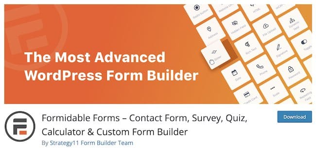Formidable Forms WordPress plugin de pagamentos recorrentes