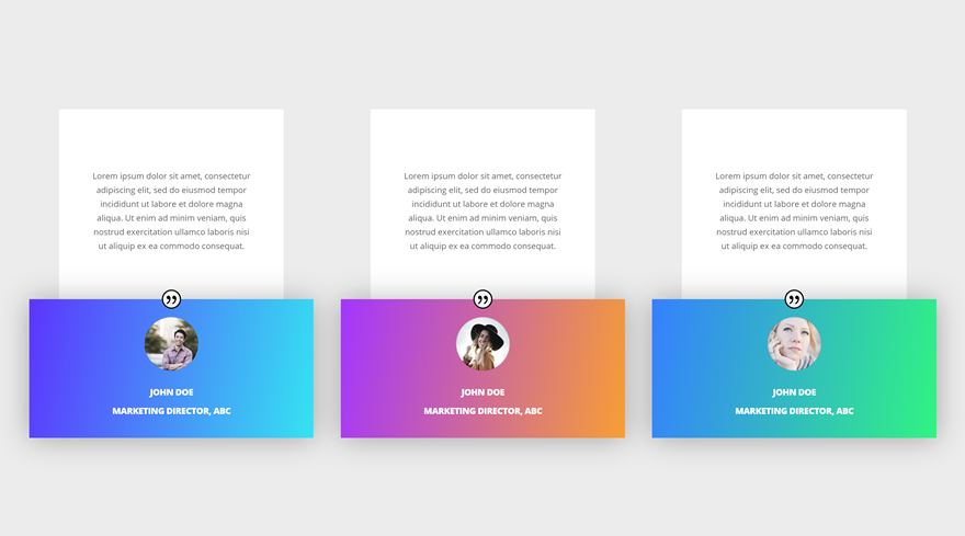 módulo testimonial divi