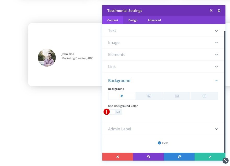 módulo testimonial divi