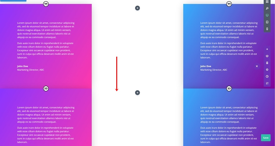 módulo testimonial divi