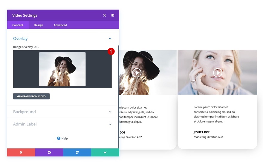 módulo testimonial divi
