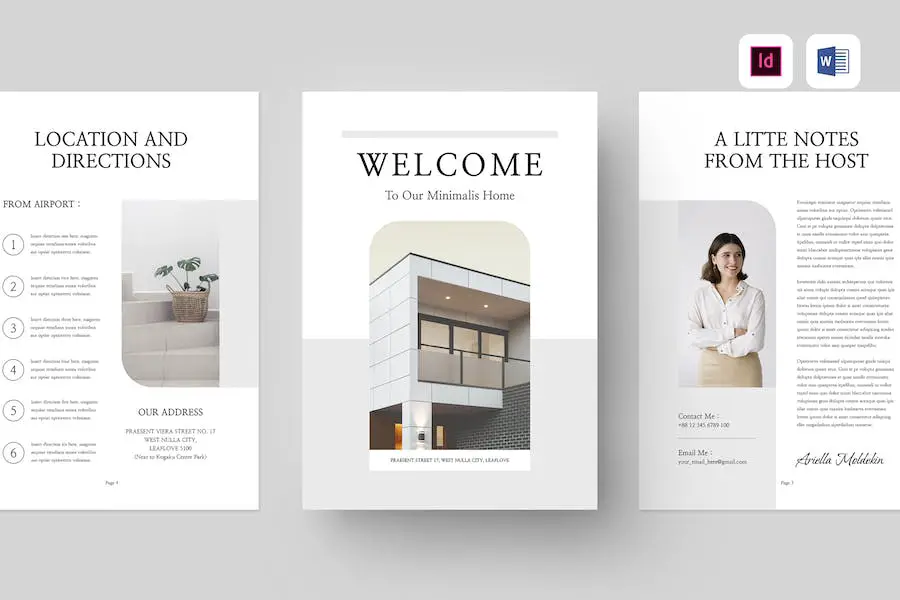 Willkommensbuch | MS Word und Indesign -