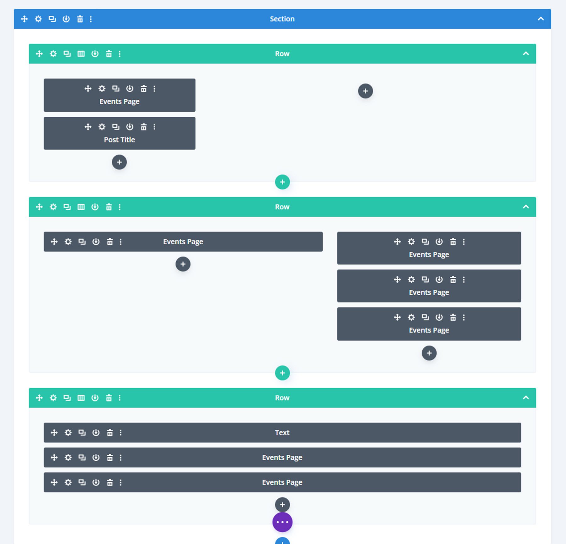 Divi 이벤트 캘린더 이벤트 페이지 레이아웃 Divi Builder 개요