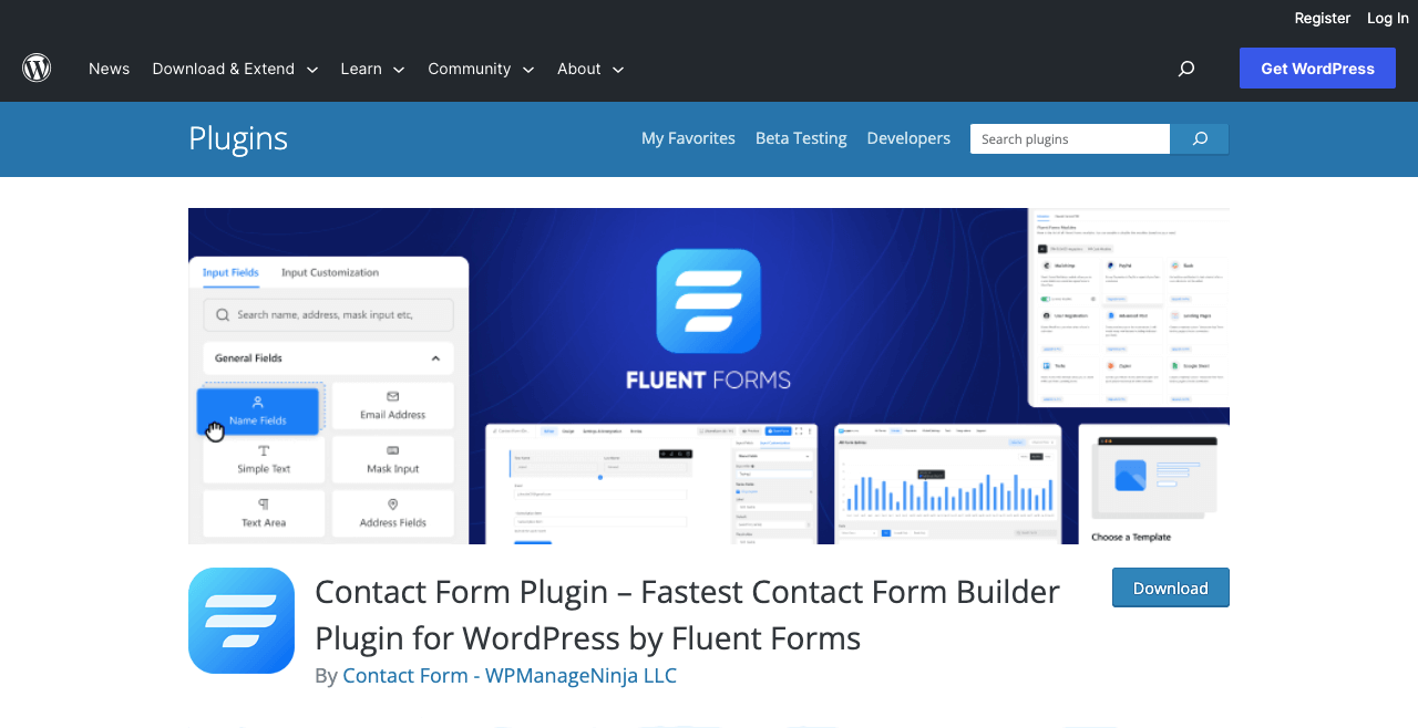 Die 9 besten Kontaktformular-Plugins für Elementor-Websites 6 Fluent Forms
