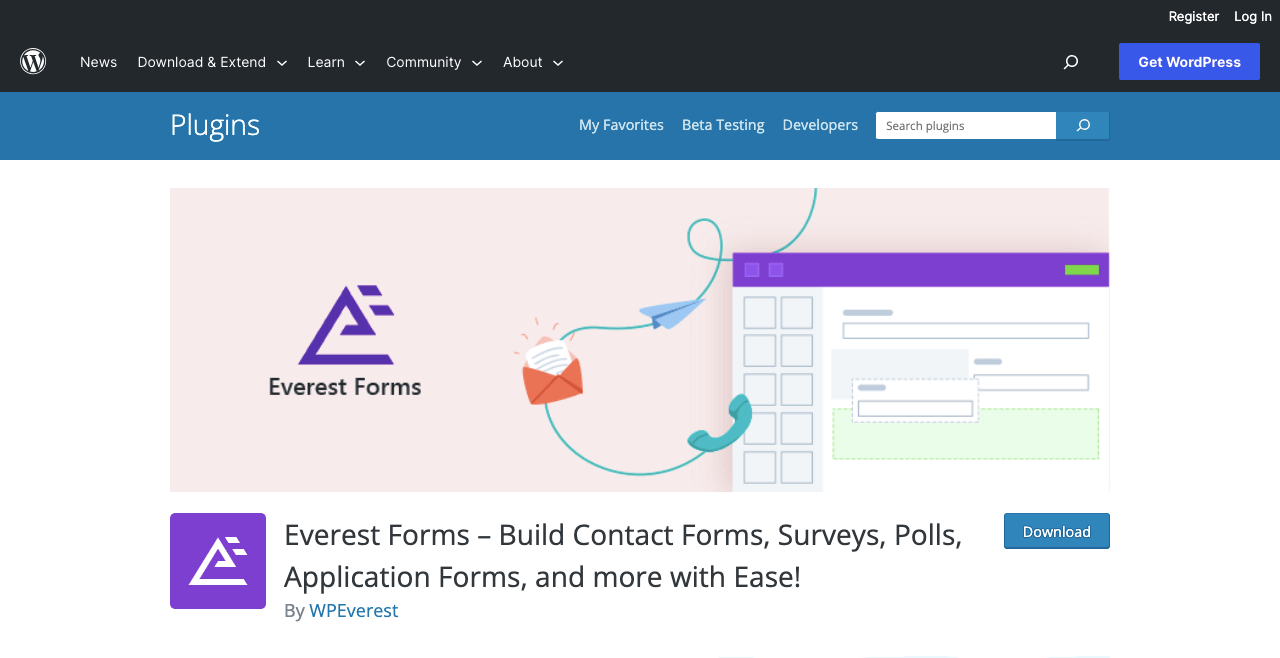 Die 9 besten Kontaktformular-Plugins für Elementor-Websites 9 Everest Forms
