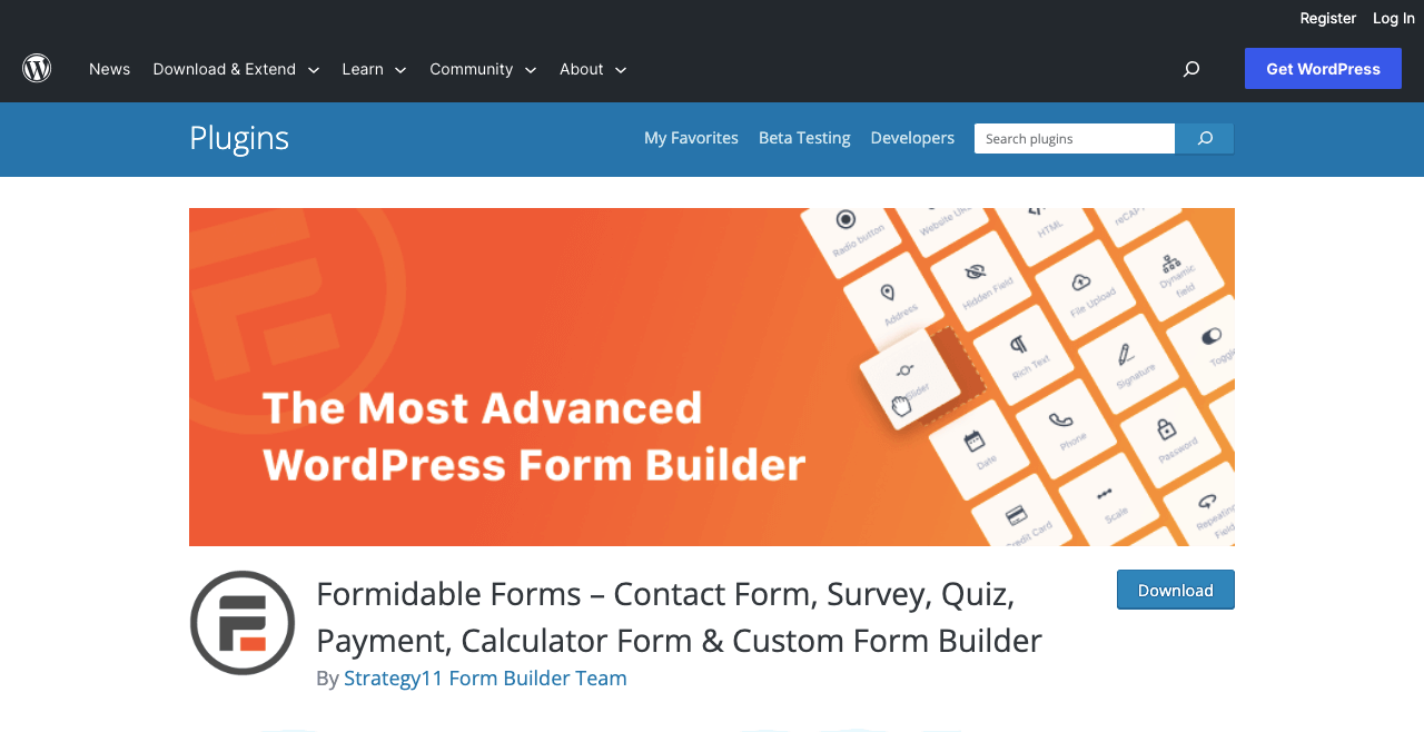 Die 9 besten Kontaktformular-Plugins für Elementor-Websites 8 Formidable Forms