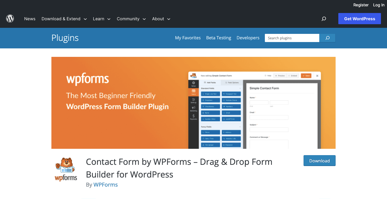 Die 9 besten Kontaktformular-Plugins für Elementor-Websites 4 WPForms