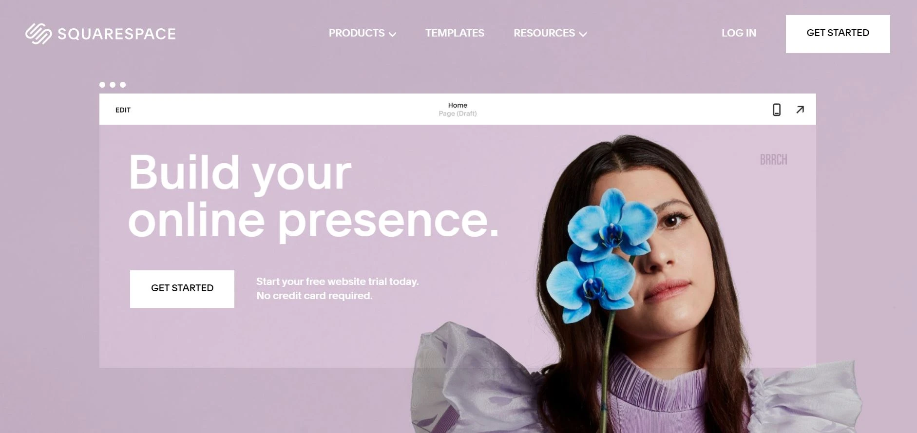 Конструктор сайтов Squarespace.