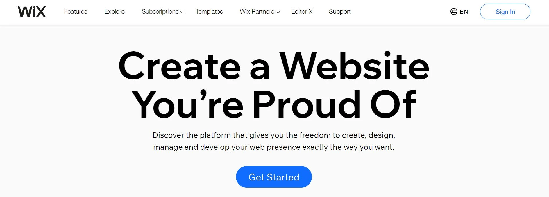Конструктор сайтов Wix.